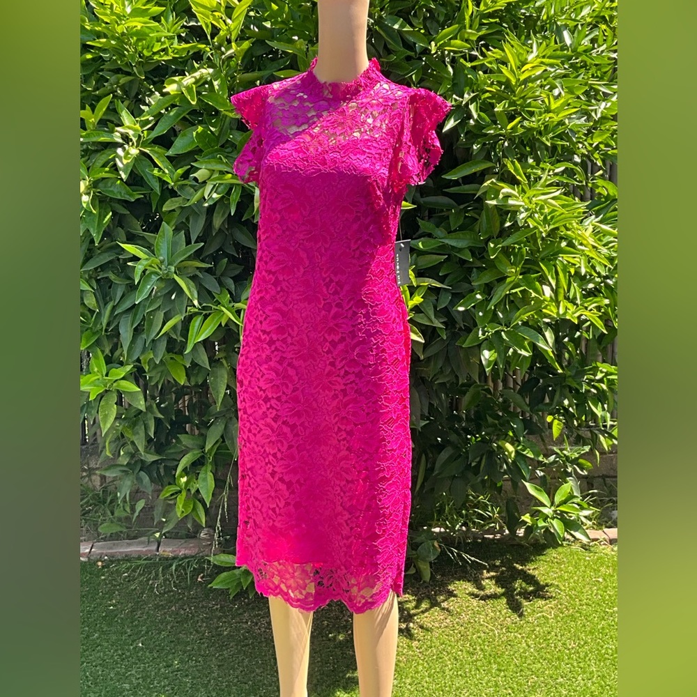 EN FOCUS STUDIO MAGENTA DRESS 8